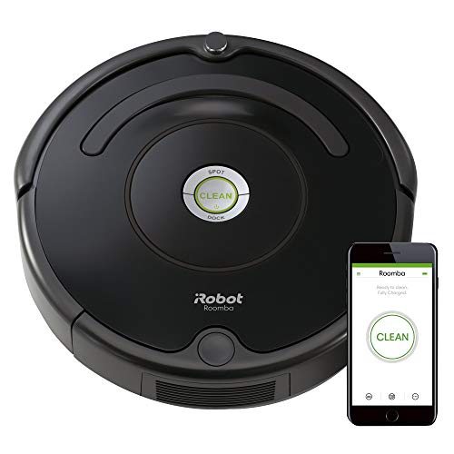 iRobot Roomba 671 Robot Vacuum with Wi-Fi Connectivity, Works with Alexa, Good for Pet Hair, Carpets, and Hard Floors, Clear