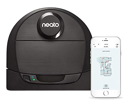 Neato Robotics D6 Connected Laser Guided Smart Robot Vacuum - Wi-Fi Connected, Multi Floor Mapping, Ideal for Carpets, Hard Floors and Pet Hair, Works with Alexa