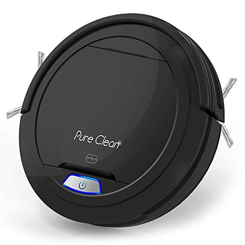 PureClean Automatic Robot Vacuum Cleaner - Robotic Auto Home Cleaning for Clean Carpet Hardwood Floor - Bot Self Detects Stairs - HEPA Filter Pet Hair Allergies Friendly - PUCRC26B