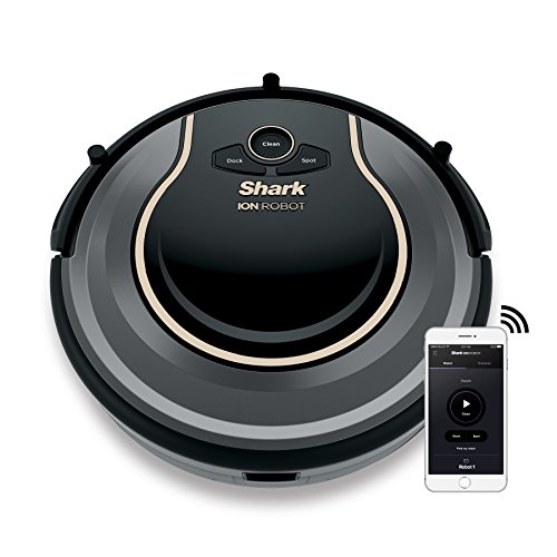 SHARK ION Robot Vacuum R75 WiFi-Connected, Voice Control Dual-Action Robotic Vacuum Carpet and Hard Floor Cleaner, Works with Alexa (RV750)